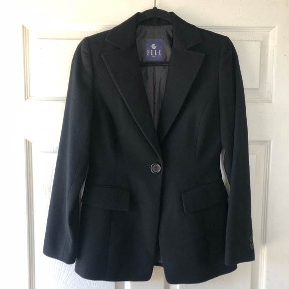Elle Paris black blazer Jacket - Picture 1 of 7